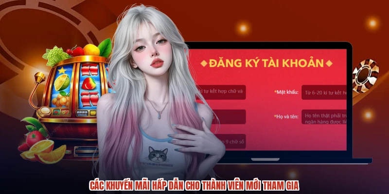 Các khuyến mãi hấp dẫn cho thành viên mới tham gia